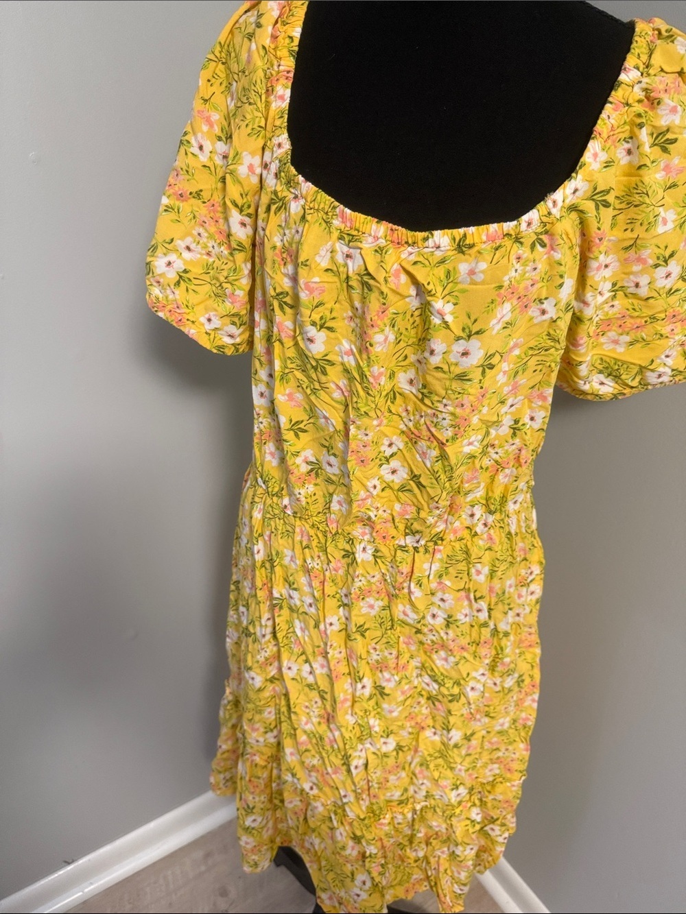 The Children's Place Yellow Floral Midi Dress - Picture 2 of 3